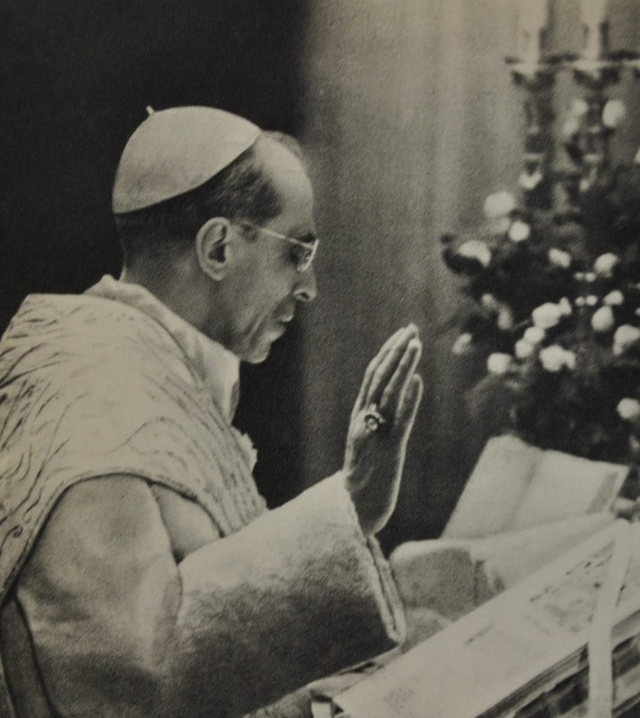 Pope Pius Xii Celebrates Mass
